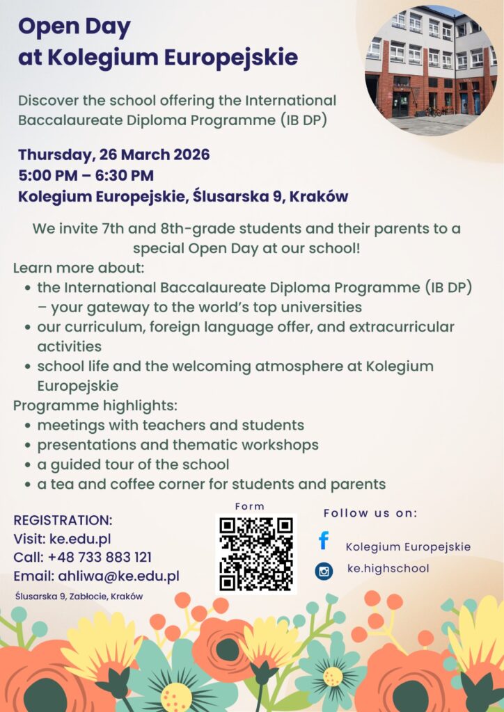 Open Day 2026 in International school Kolegium Europejskie